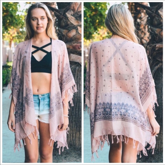 🌴BOHO KIMONO COVER UP🌴 - Picture 4 of 4